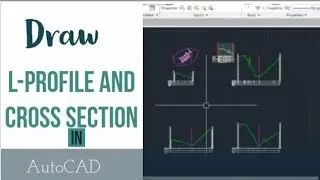 How to swdym x section in autocad, AutoCAD, sw dtm, X profile, L profile,