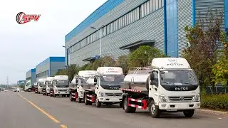Overview of stainless steel milk tank truck FOTON
