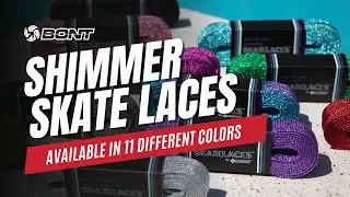 BONT Shimmer Skate Laces for Inline Skates, Roller Skates, Ice Skates, and Shoes