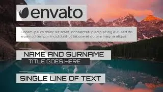 Simple Lower Third Motion Templates