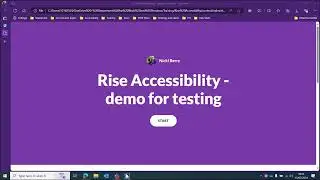 Articulate Rise 360 - Start page