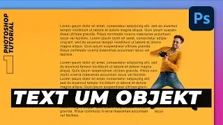 Text um Objekt in Photoshop CC Tutorial