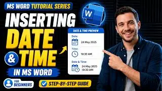 Insert Date and Time in Word Document