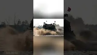 Norwegian Army, NATO. Leopard 2 tanks in Lithuania.
