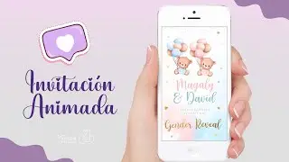 INVITACIÓN DIGITAL ANIMADA DE GENDER REVEAL