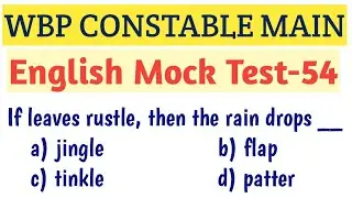 WBP CONSTABLE MAIN ENGLISH MOCK TEST 54/CONSTABLE MAIN ENGLISH PRACTICE SET/English Mock test series