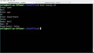 Bash Script with Arguments