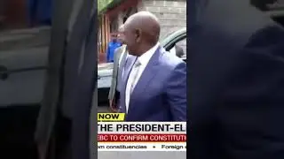 Dp Willam Ruto arrives at Bomas of kenya ahead of announcement....
