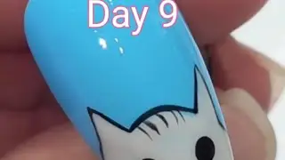 Day 9 easy nailart for beginners #trending #viral #nailtutorial #nailart #hack #diy #easynailart