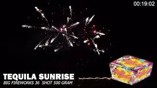 Tequila Sunrise 500g Cake - Big Fireworks - Demonstration
