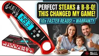Alpha Grillers Instant Read Meat Thermometer for Grill and Cooking //