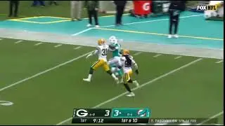 Jaylen Waddle speedy 84 YARD TOUCHDOWN and Tyreek blocks downfield for him.