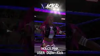 WWE 2K24 CAW Teaser: Holly Pink #caw #wwe2k24caw  #cawshowcase #wrestling #wwefan #wwe2k23caw caws