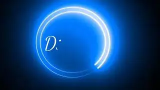neon circle name draw video