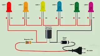 colour led light circuit diagram