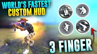 Top 3 Custom HUD Of Fastest 3 Finger Players | Best 3 Finger Custom HUD In FF |Best Custom HUD | FF