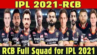 IPL 2021 : Royal Challengers Bangalore Full Squad for IPL 2021 || RCB Squad for IPL 2021