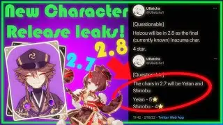 New Release date for Heizou Yelan and Kuki Shinobu | Genshin Impact Leaks