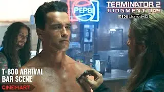 TERMINATOR 2 (1991) | T-800 Arrives | Bar Fight Scene 4K UHD