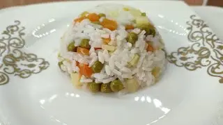 Garnitürlü Pirinç Pilavı Tarifi  / Sebzeli Pilav Nasıl Yapılır  Tane Pirinç Pilavı #food #yemek