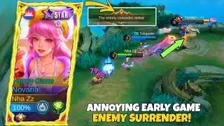 NOVARIA HOW TO MAKE ENEMY SURRENDER!! NOVARIA TOP1 GLOBAL 2024 BUILD! MOBILE LEGENDS