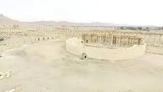 Palmyra (Syria). View from a copter . Пальмира (Сирия) - вид с высоты птичьего полета.