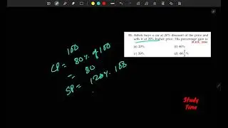 RS Aggarwal : Profit and Loss | Question Number - 53 || @studytime2631