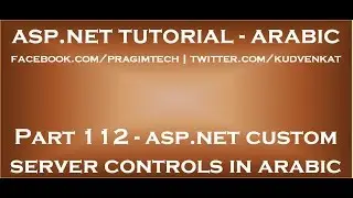 ASP NET custom server controls in arabic