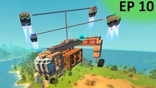 Scrap Mechanic ep 10 Cargo helicopter and oil pond for infinite fuel