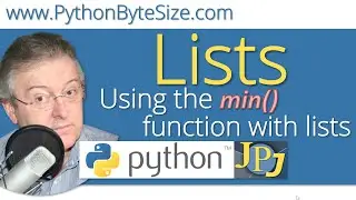 Using the min function with Python lists