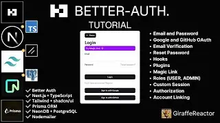 Better Auth Full Tutorial with Next.js, Prisma ORM, PostgreSQL, Nodemailer
