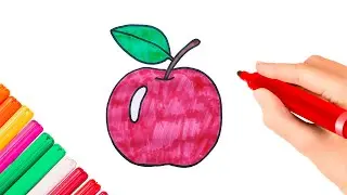 How to draw an apple / Apple drawing