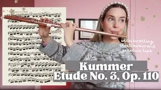 Flute Etude No. 3 from 24 Etudes Mélodiques by Kummer | play along and practice tips