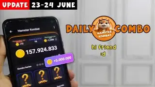 hi friends! Hamster Kombat Daily Combo Card Today 5M Coin 23-24 June 2024