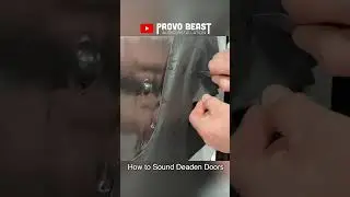How to Sound Deaden Your Doors for Bass! | #shorts #sounddeadening #speakers #bass #provobeast