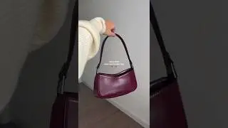 Calvin Klein deep red shoulder bag 😍