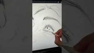 A Work-In-Progress Face Sketch In Procreate! ✏️