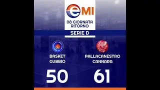 Gubbio-Cannara 50-61 - Basket Serie D - 23 febbraio 2020