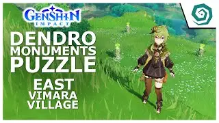 Dendro Monuments Puzzle East of Vimara Village - Sumeru - Genshin Impact