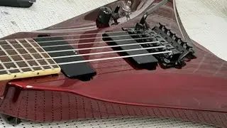 Edwards E-CV-98 King V. Замена бриджевого звукоснимателя на  Seymour Duncan EVH.