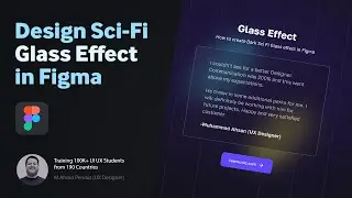 How to create Dark Glass Effect in Figma - Modern Semi transparent card design dark theme