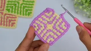 Amazingly Beautiful Crochet Stitch! Unique crochet granny square pattern for beginners