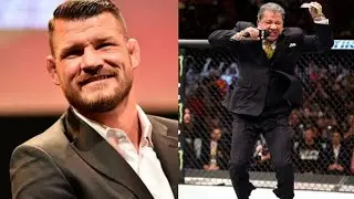 Bruce Buffer Fights Micheal Bisping.