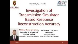 Tuman et al. Investigation of TS Based Response Reconstruction Accuracy - IMAC2021