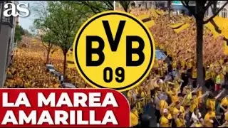 La IMPRESIONANTE MAREA de la AFICIÓN del DORTMUND
