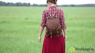 Классический кожаный рюкзак MI-LION - www.FreshBags.ru