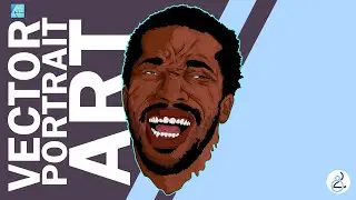 Affinity Designer 🎨 | Drawing Vector Portrait with Huion Kamvas 22