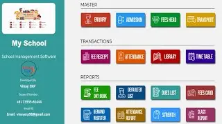 My School - School Management ERP Software For Enquiry, Admission, Fee, Transport Etc 
