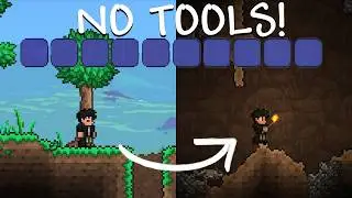 What If You Start Terraria With NO TOOLS?