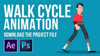 After Effects - Walk cycle animation / project file (Links below)